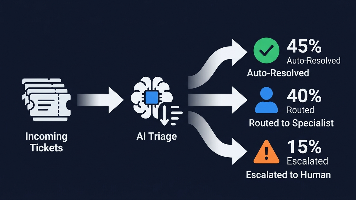 AI support triage system architecture